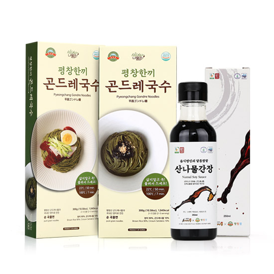 [평창팜] 한끼곤드레국수*2개+ 요리용 맛간장 산나물간장 1개