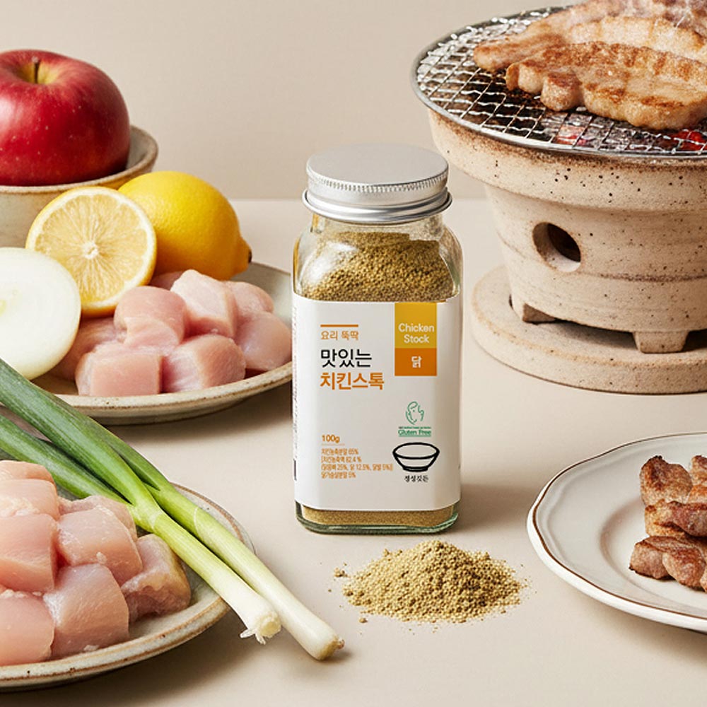 국내산 닭고기 치킨스톡 파우더 글루텐 프리 100g
