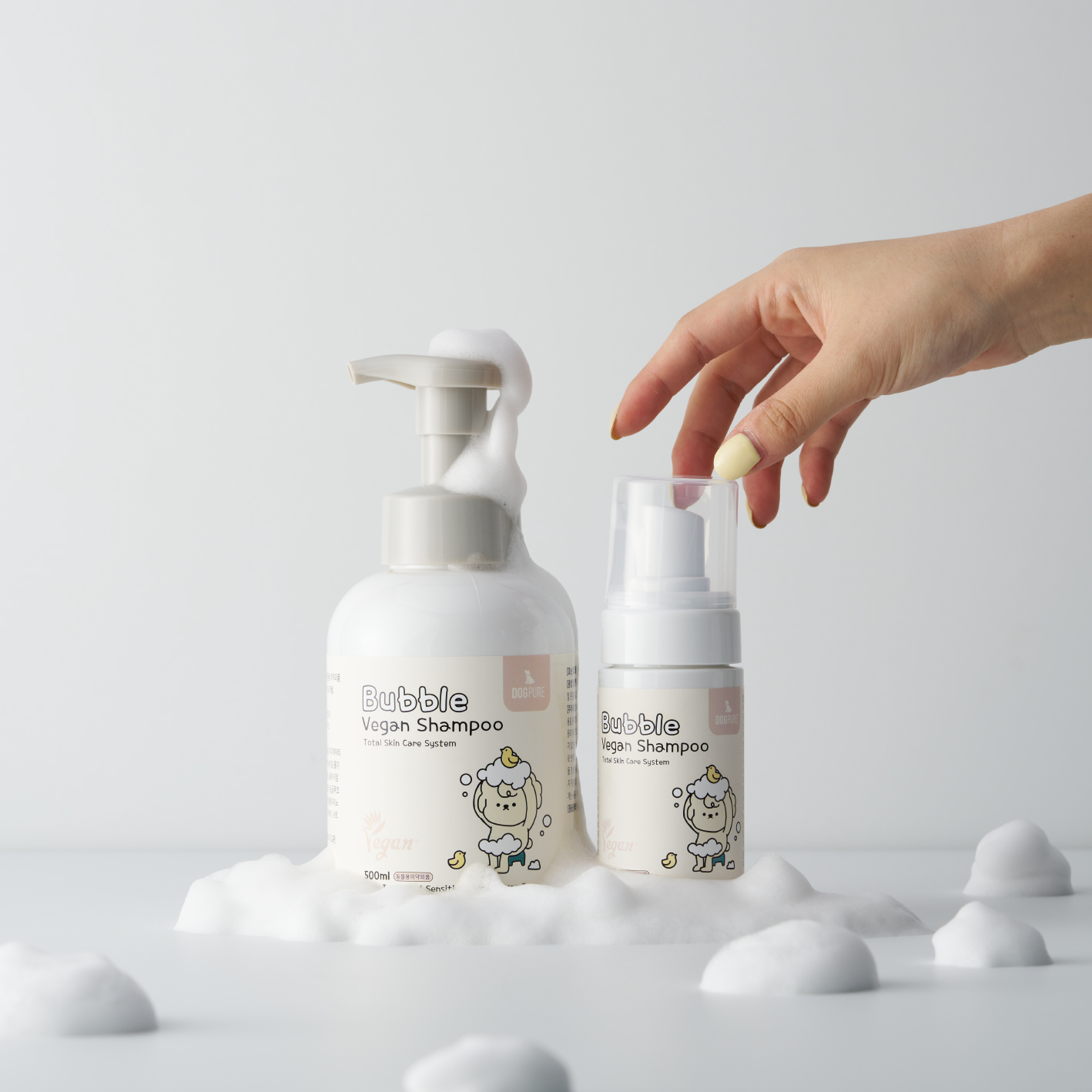 [도그퓨어] 천연 버블비건 강아지샴푸 500ml/100ml