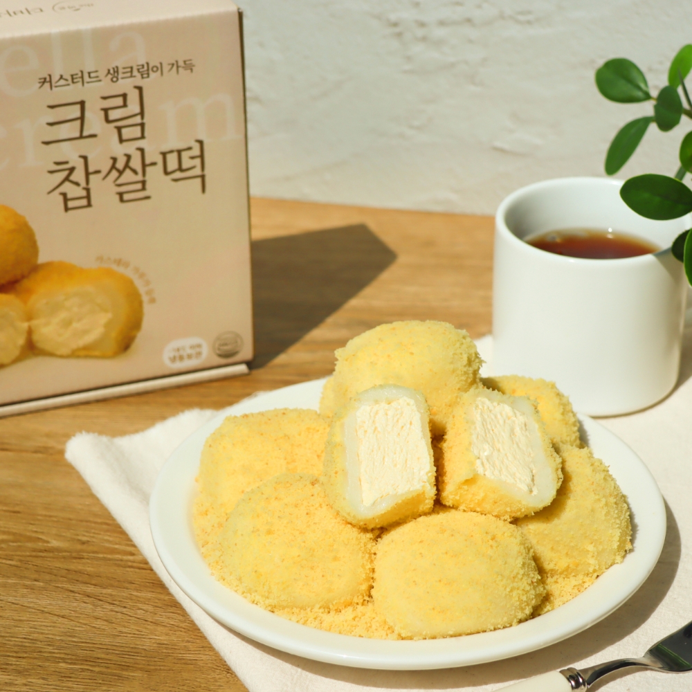 더바른 크림 찹쌀떡 600g (12개입) 