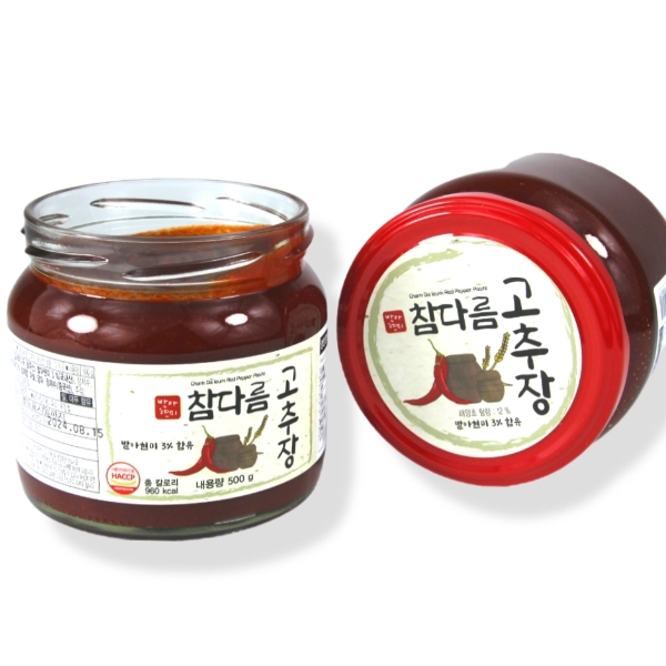 참다름 발아현미 태양초 고추장 500g