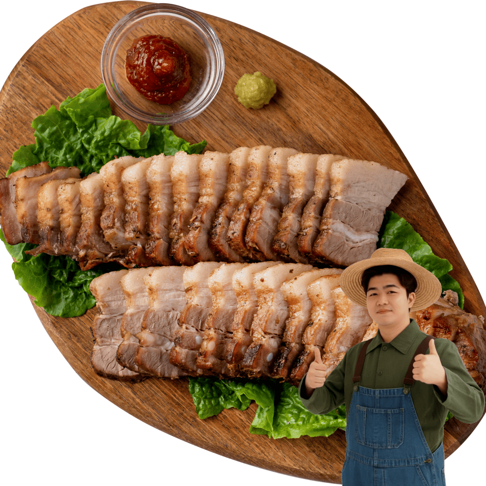 캠핑음식 추천 간편식 훈제 통 삼겹살 420g 1+1