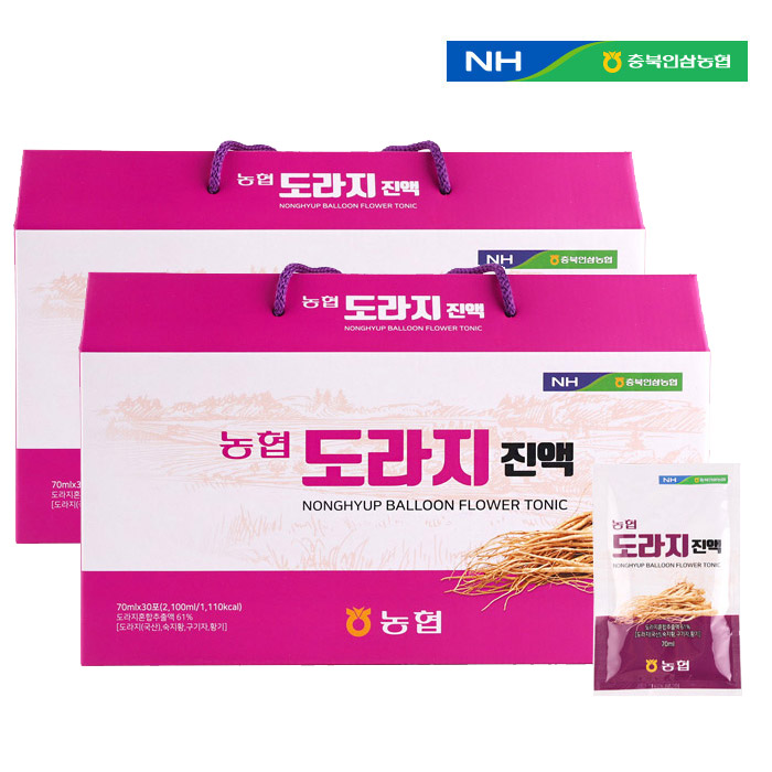 충북인삼농협 도라지진액 30포 2박스(총 60포)