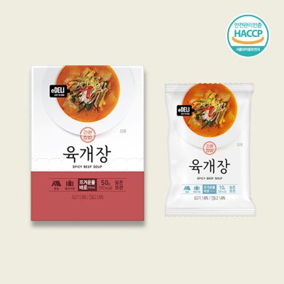 eDELI 즉석국 사골미역국/우거지된장국/계란국/미소된장국/육개장 5종 택1 50g(10g*5)