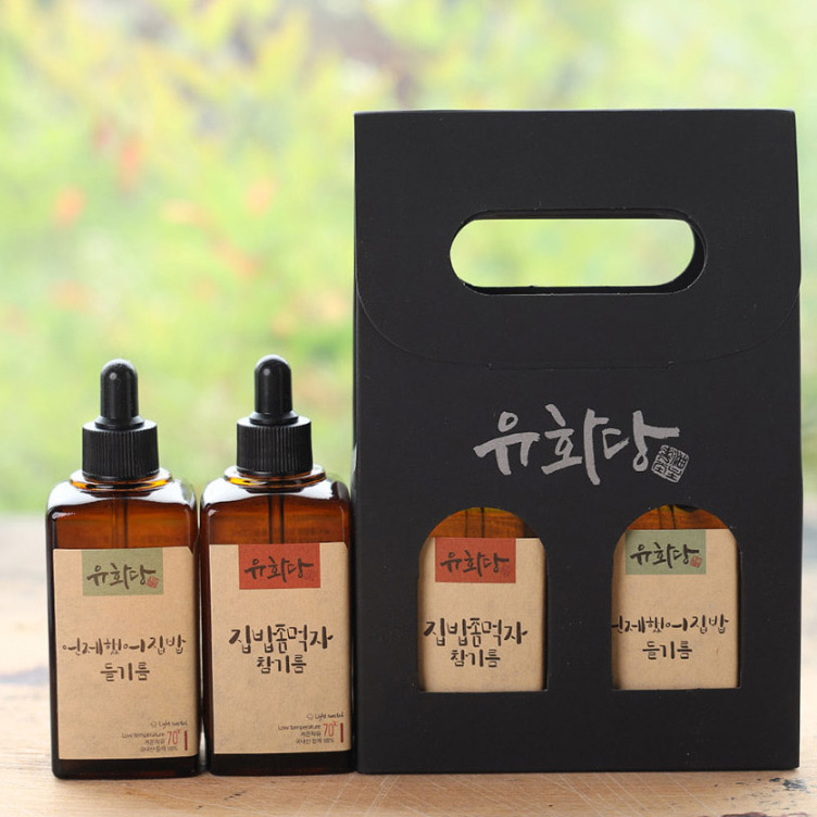 참기름 들기름 선물세트 100ml