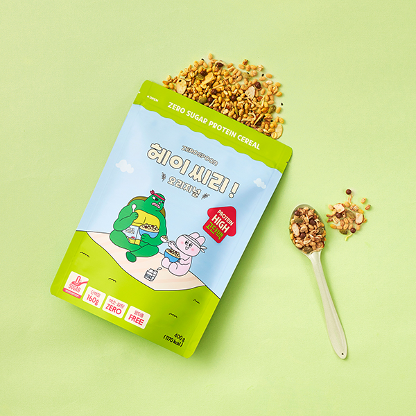 [헤이씨리] 무설탕 그래놀라 프로틴 시리얼 400g 오리지널