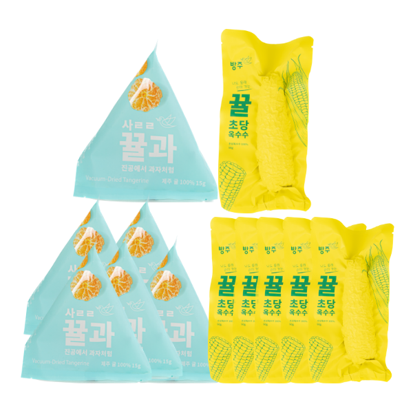 [푸른콩방주] 뀰과 15g*6봉+뀰초당옥수수 50g*6봉