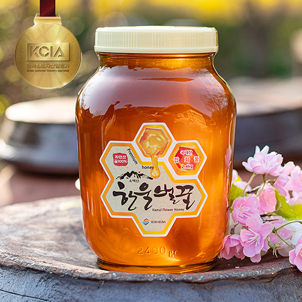 [한울벌꿀] 국내산 프리미엄 자연산 100% 아카시아꿀, 잡화꿀, 밤꿀 2.4kg
