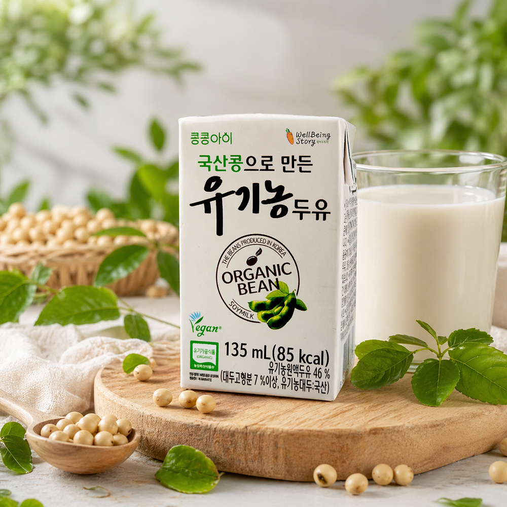 콩콩아이 국산콩으로 만든 유기농 콩콩이 두유 non-GMO 135ml 22팩