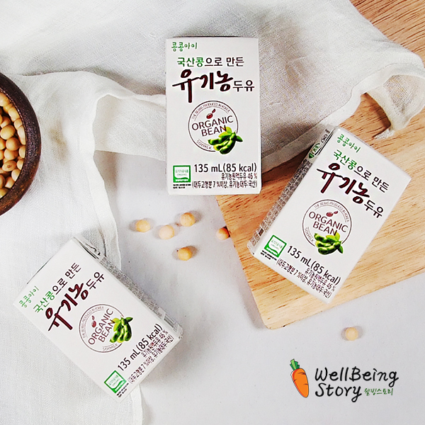 콩콩아이 국산콩으로 만든 유기농 콩콩이 두유 non-GMO 135ml 22팩