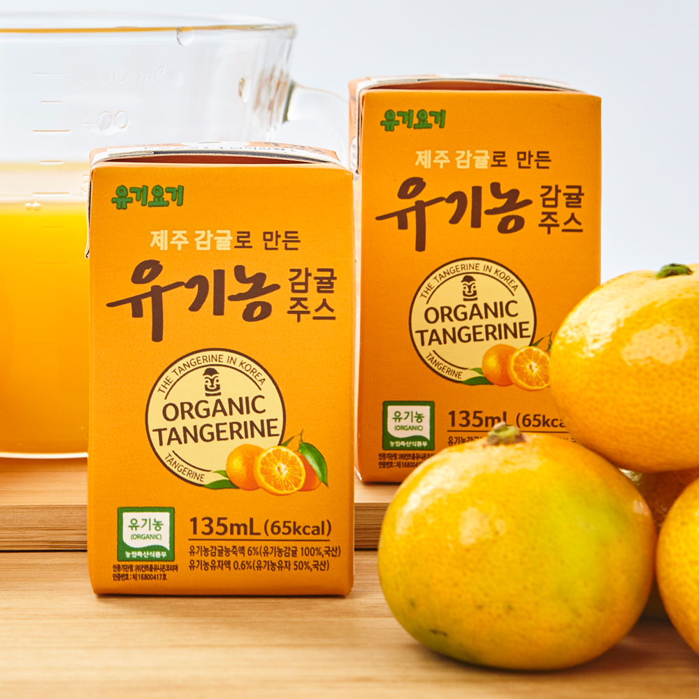 유기요기 유기농 제주 감귤 주스 135ml 22팩