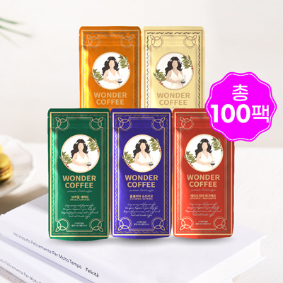 원더 더치커피 5종원두 100팩/ 대용량 대표이미지 섬네일
