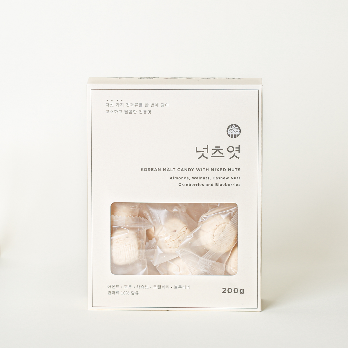 견과류 듬뿍 담긴 넛츠엿 180g (병) 대표이미지 섬네일