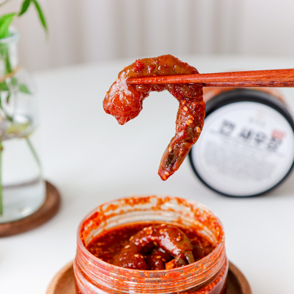 한끼루 깐새우장 간장 양념 새우장 대하장 350gx2통