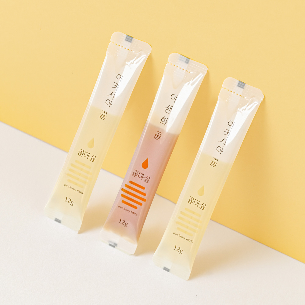 꿀마실 국산 천연 꿀스틱 30개입 선물세트 쇼핑백 포함