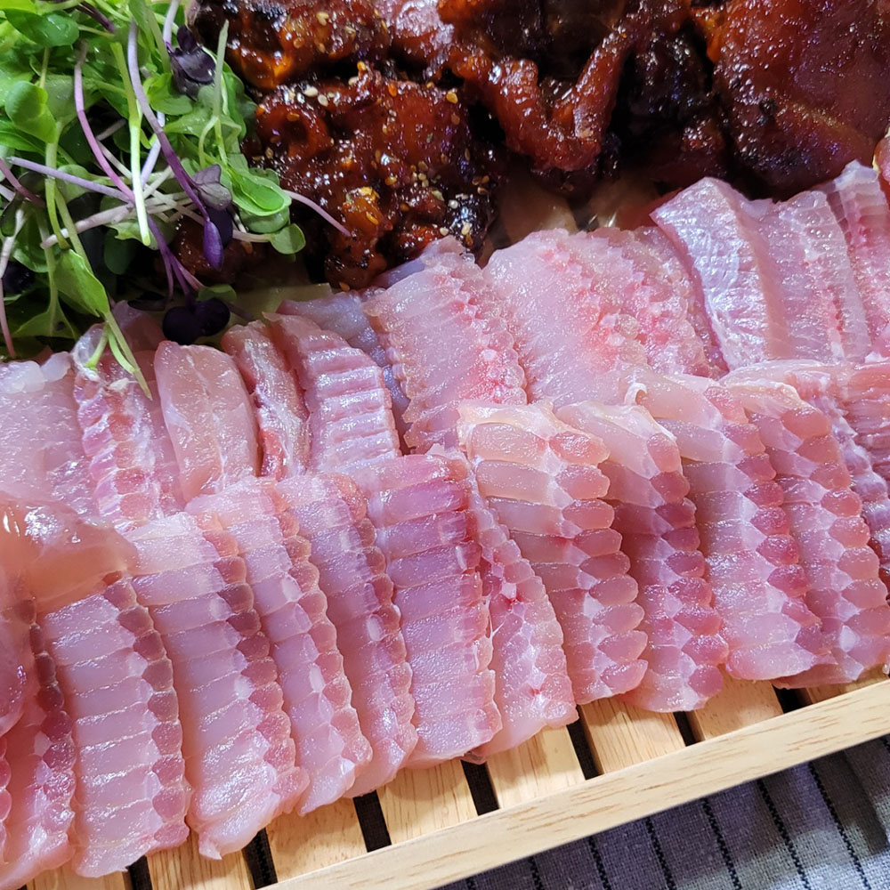 국내산 목포 대청도 흑산도 명품홍어 강중약 삭힘 500g