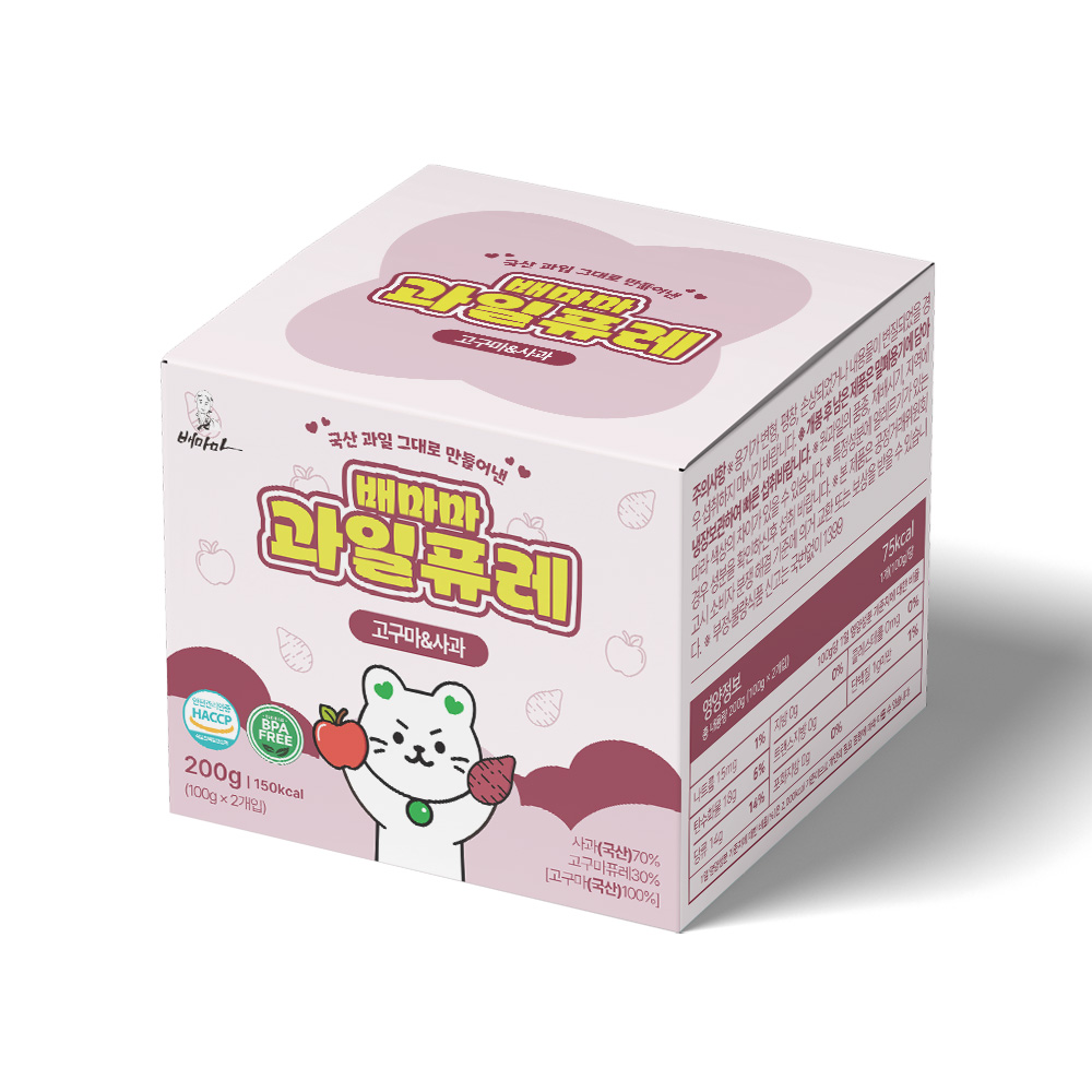 배마마 국내산 과일 퓨레