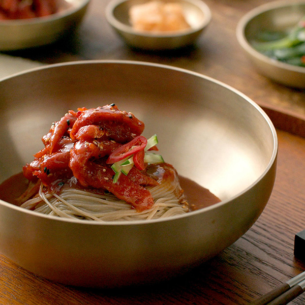 옥류관 윤종철 쉐프 평양냉면 20인분. 메밀면 사골육수 비빔장 회무침 포함
