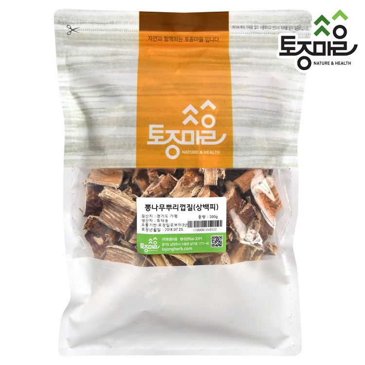 [토종마을]자연산국산 뽕나무뿌리껍질(상백피) 300g