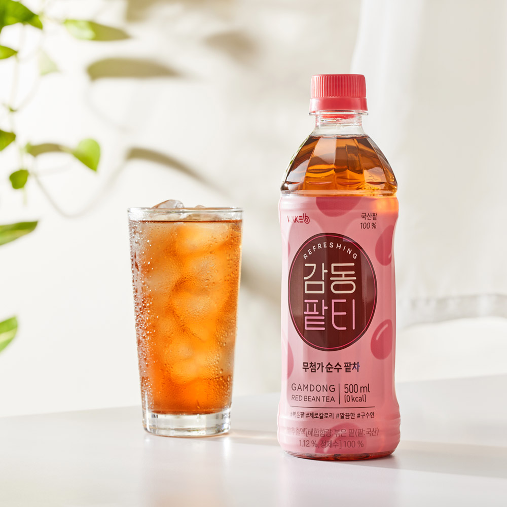 [웨이크비] 감동팥티 500ml x 12개 무첨가 순수 팥차