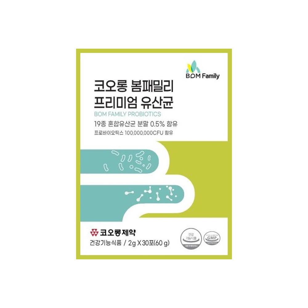 코오롱 봄패밀리 프리미엄 유산균 1개월분(30포)