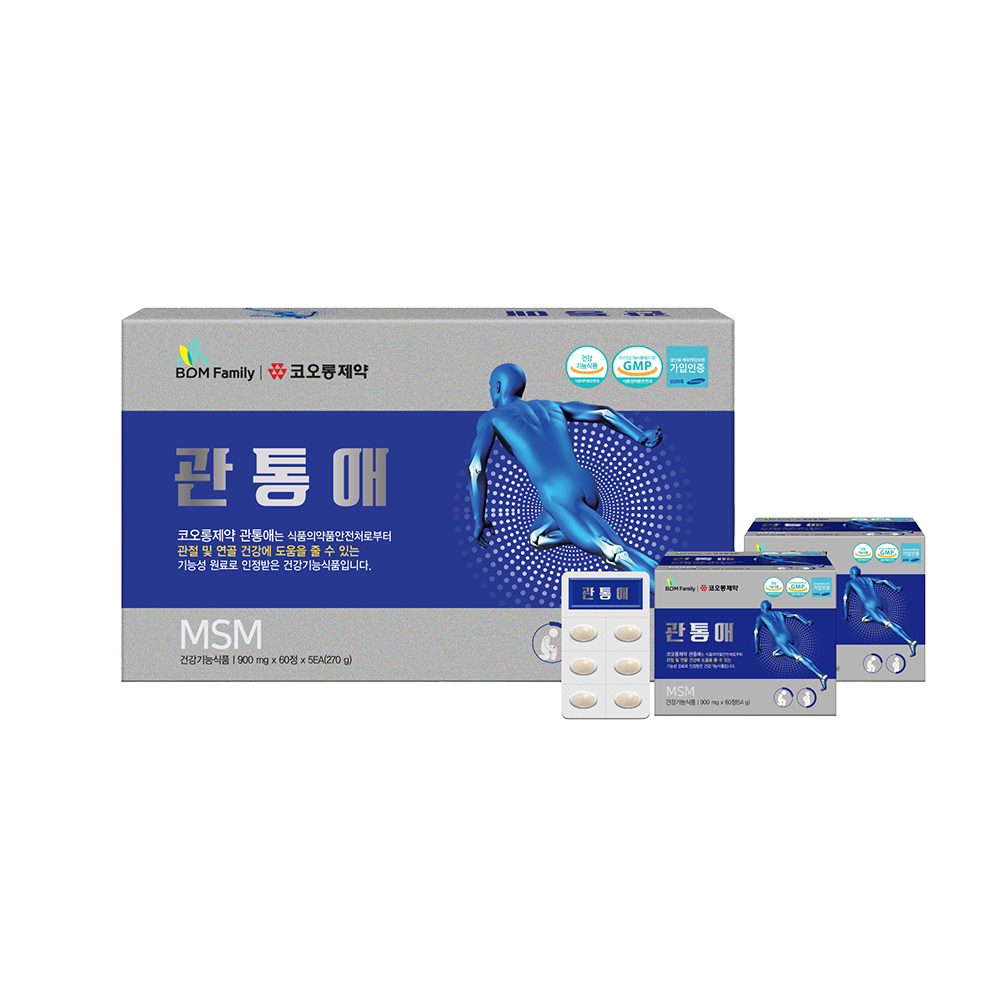 코오롱제약 관통애 5개월분(60정x5세트) 쇼핑백포함