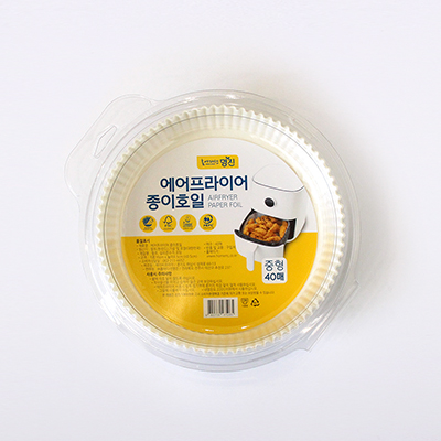 명진 에어프라이어 종이호일 중형 40개입 대표이미지 섬네일