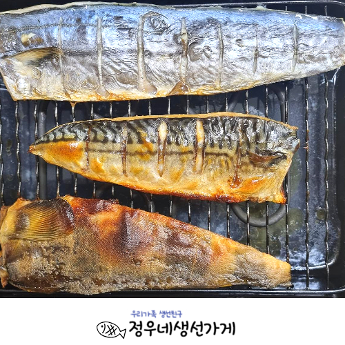 <정우네생선가게> 노르웨이 특대 고등어 1kg (4-6팩)+삼치 1kg (3-5팩)+임연수1kg (3-5팩) /  총 3kg 혼합구성