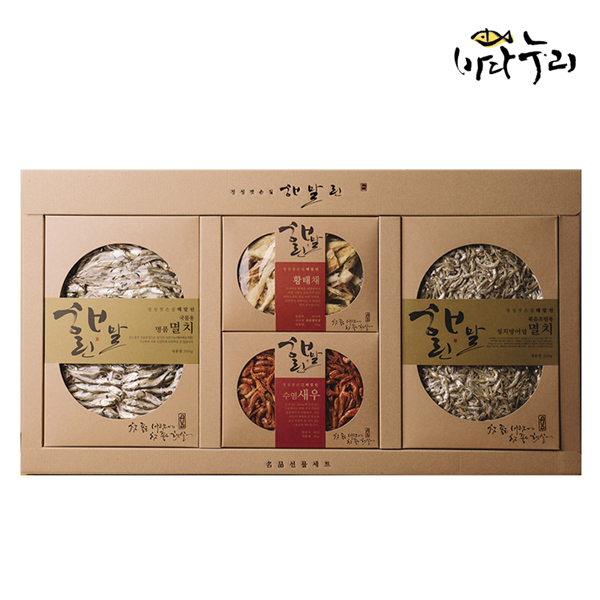 [바다누리] 해말린 건어물 4종 혼합 선물세트
