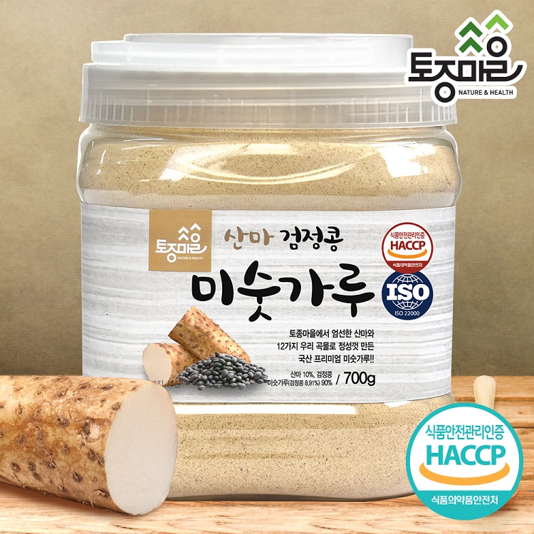 [정기배송][토종마을]HACCP인증 국산 산마검정콩미숫가루 700g 대표이미지 섬네일
