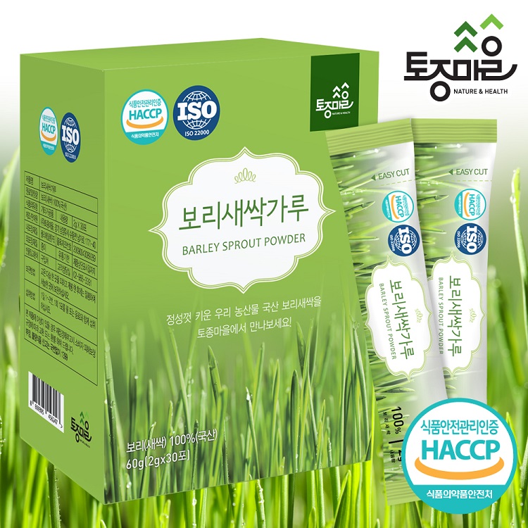 [토종마을]HACCP인증 국산 새싹보리가루30스틱(2gx30포) 보리새싹 대표이미지 섬네일