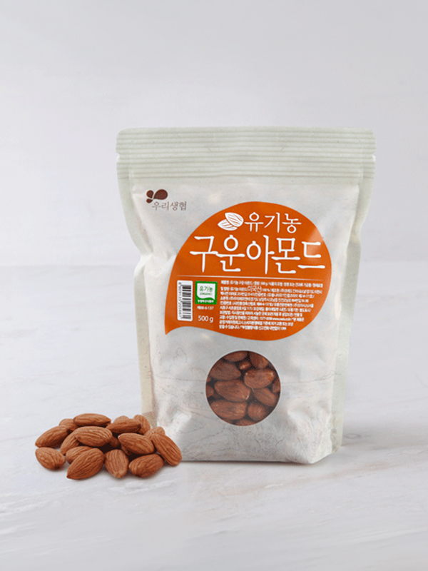 유기농 구운아몬드(500g)