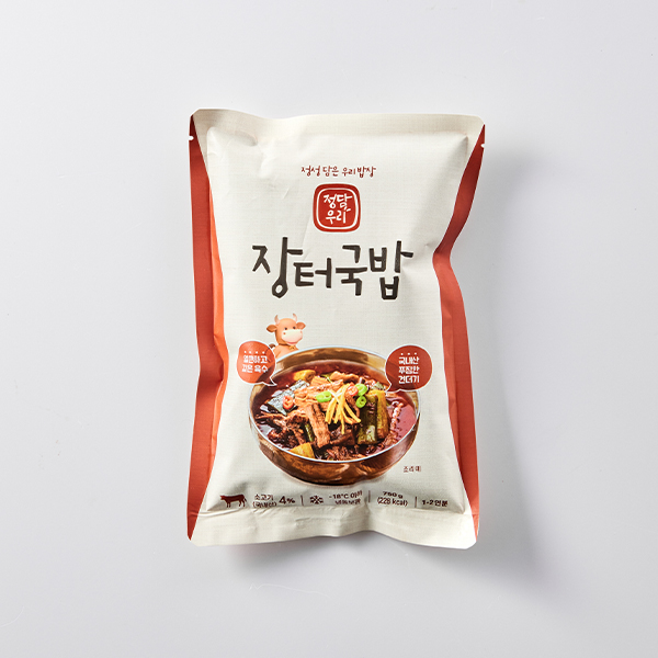 [명절특가] 정담우리 소고기 얼큰장터국밥(750g)