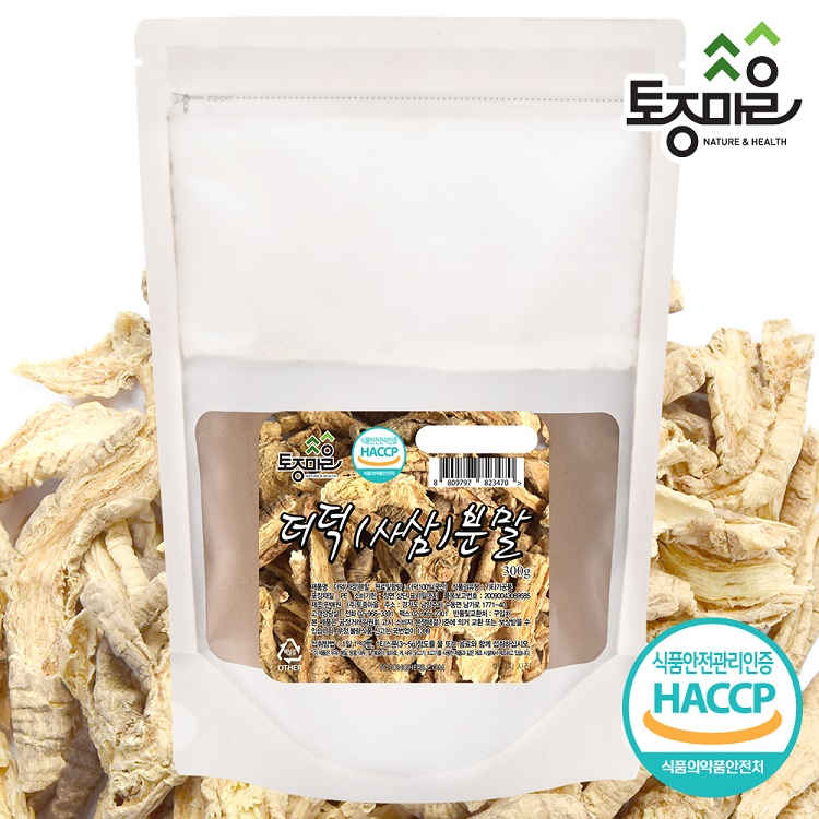 [토종마을]HACCP인증 국산 더덕(사삼)분말 300g