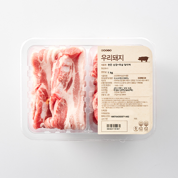 한돈 삼겹+목살 멀티팩(1kg)