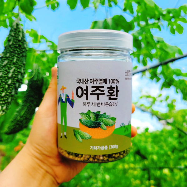 바른하루 단비농원 직접재배 국산 유기농 여주환300g