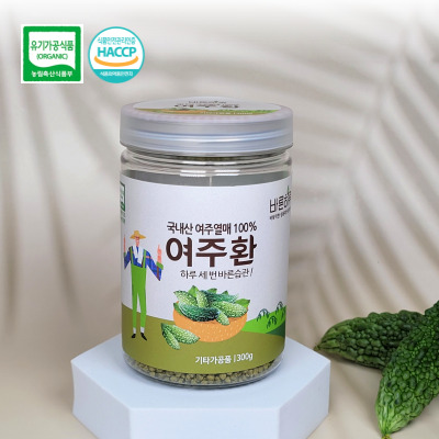 바른하루 단비농원 직접재배 국산 유기농 여주환300g 대표이미지 섬네일