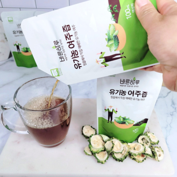 바른하루 단비농원 직접재배 국산 유기농 여주즙 60포