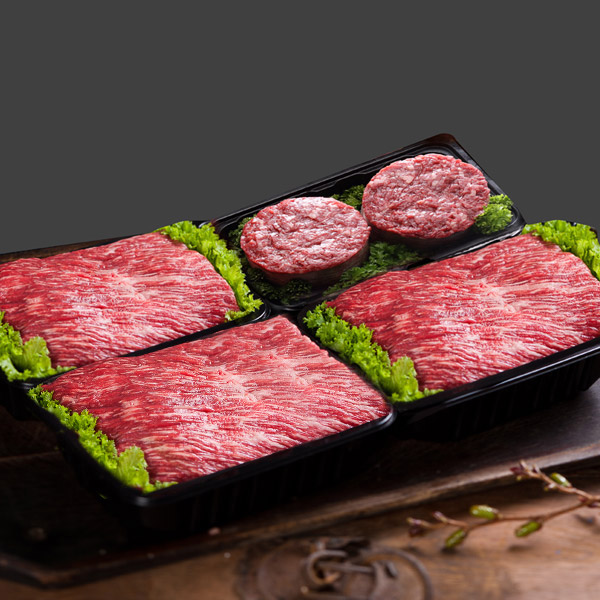 [안동순한우] 1++등급 정육선물세트 3호 1.6kg(불고기400g+국거리800g+장조림400g)