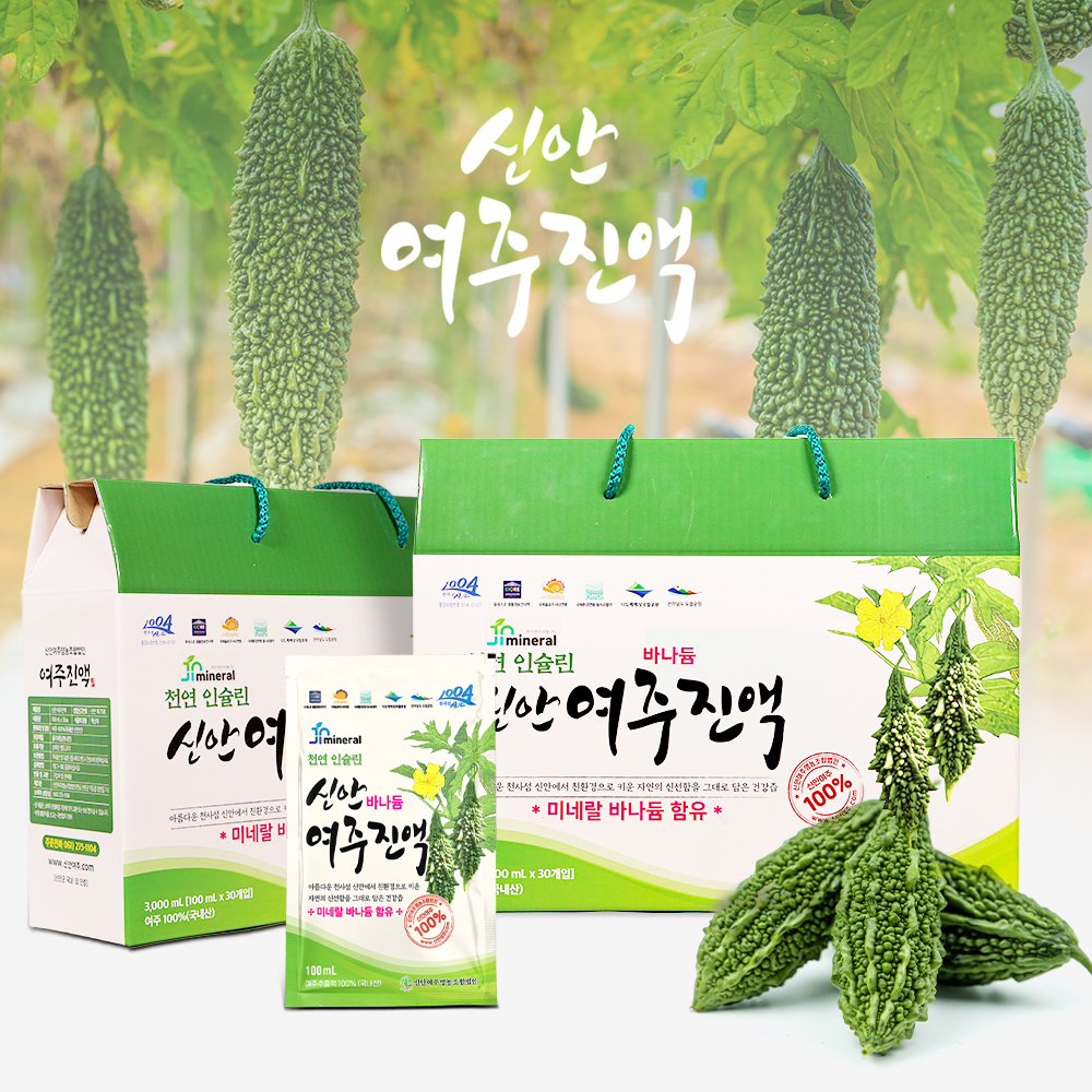 미네랄바나듐 신안여주진액 100ml 30포 1box [원산지:국산(전라남도 신안군)] 대표이미지 섬네일