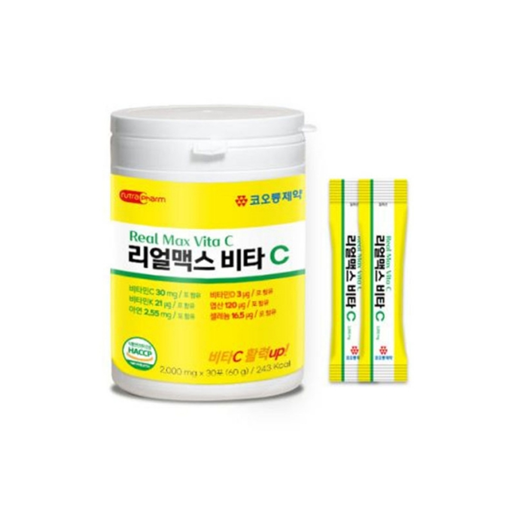 코오롱제약 리얼맥스 비타C 1개월분 비타민C 항산화