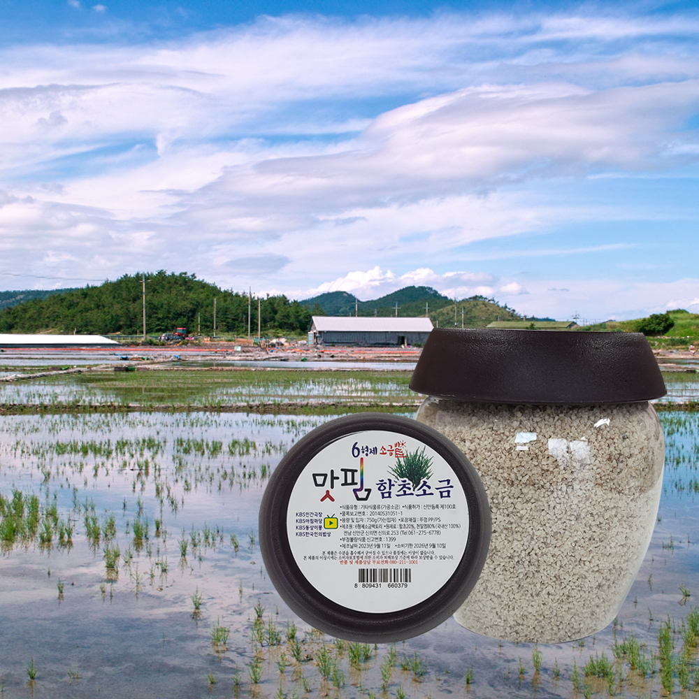 6형제 소금밭 함초 소금 750g 신안소금 천일염
