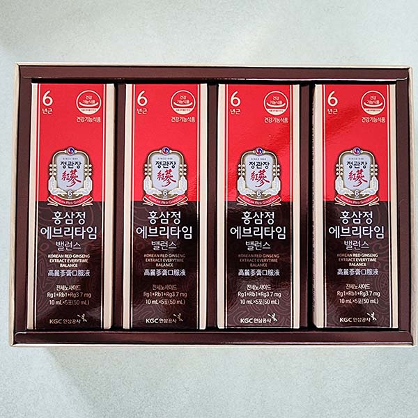 정관장 홍삼정 에브리타임 밸런스 10ml, 20포(1박스) 하루한포 홍삼
