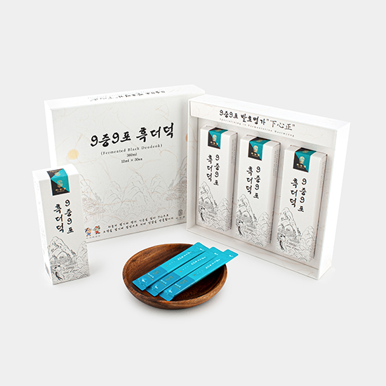 [하심정] 구증구포흑더덕스틱 12ml*30개+더덕차티백 15개 증정