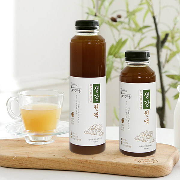 산청 지리산 청정골 국내산 생강차 생강청 원액 350ml/500ml