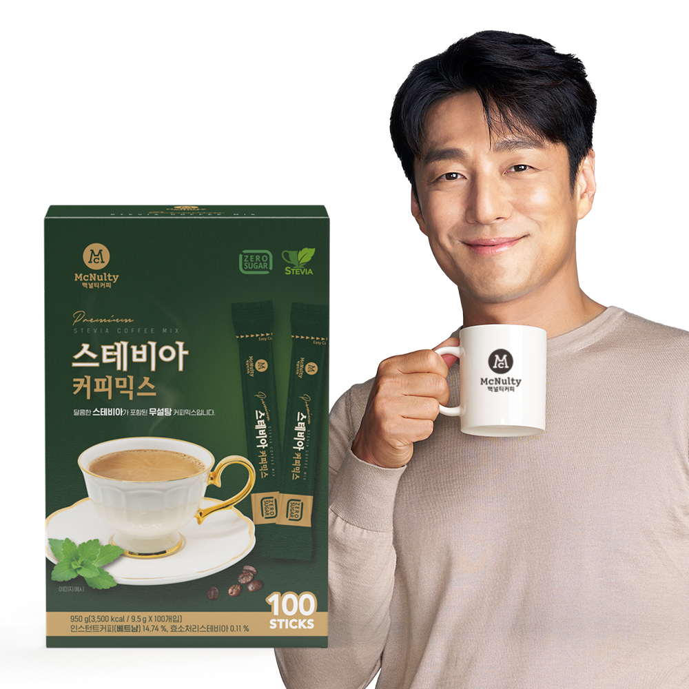  맥널티 스테비아 당제로 커피믹스 100개입