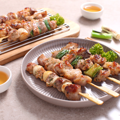 (닭꼬치 대신)돼지훈제야채꼬치