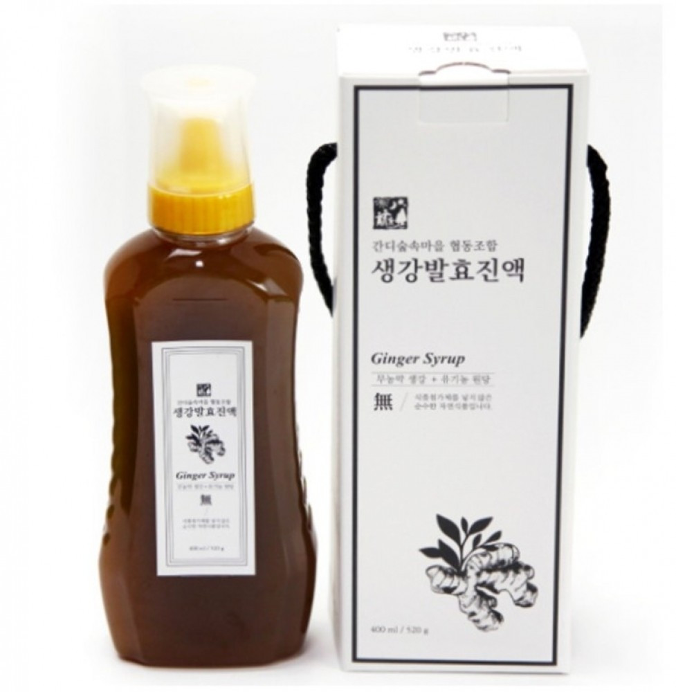 간디숲속마을 지리산 산청 무농약 생강차 생강원액 400ml