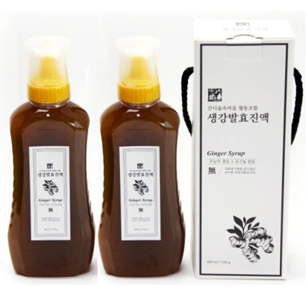 간디숲속마을 지리산 산청 무농약 생강차 생강원액 400ml