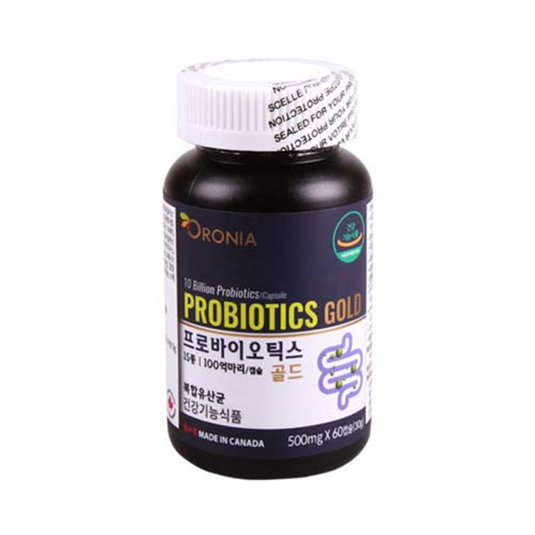 오로니아 프로바이오틱스 골드 유산균 500mg x 60캡슐 (2개월분)
